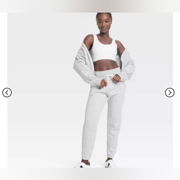 all in motion Pants - All in Motion Heather Gray Track Pants Relaxed Fit Joggers, Size Small